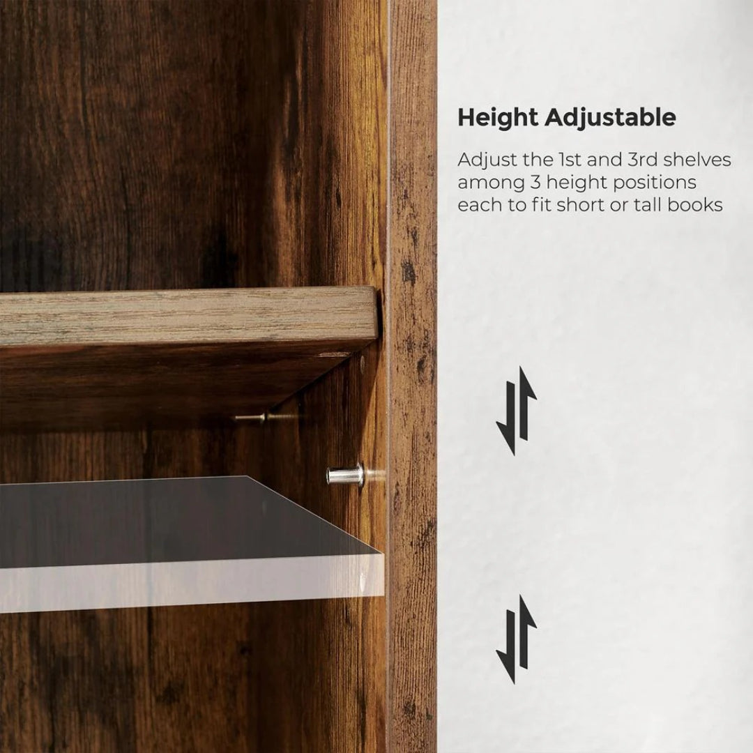 4 Tier Bookcase With Adjustable Shelves – product view 5 | Ridgefield Furniture
