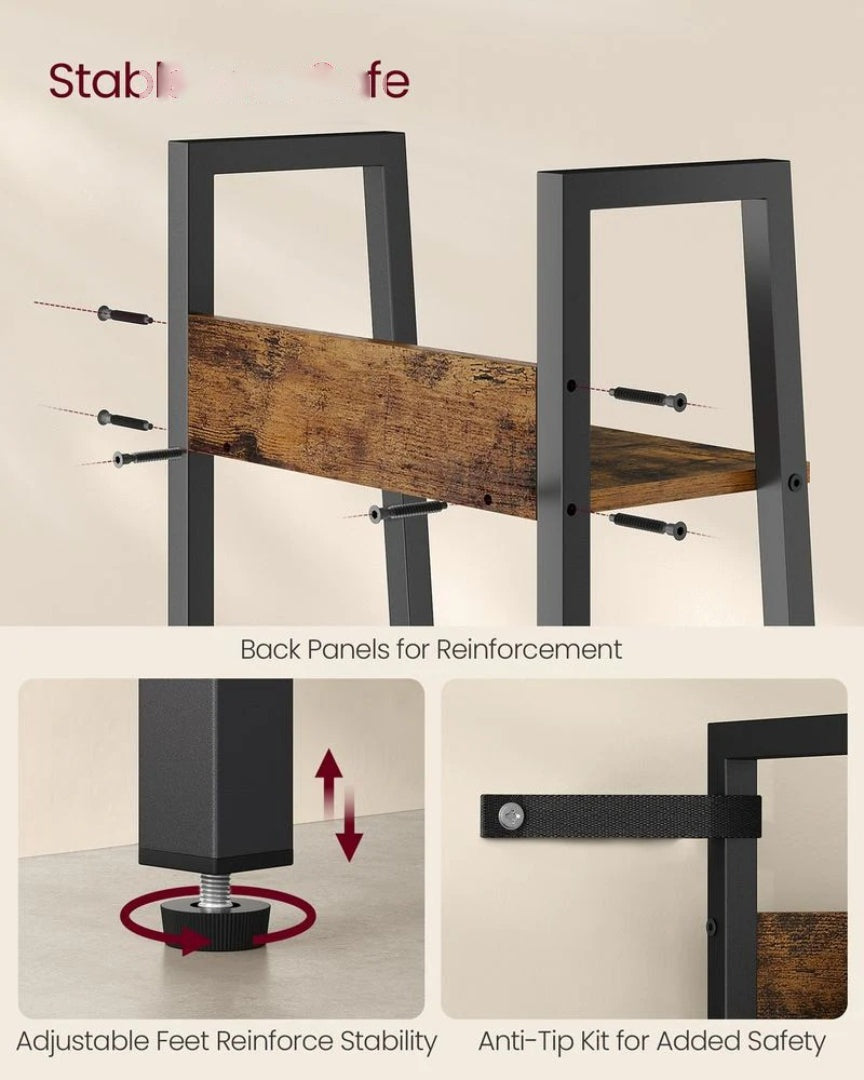 5 Tier Narrow Bookcase – product view 6 | Ridgefield Furniture