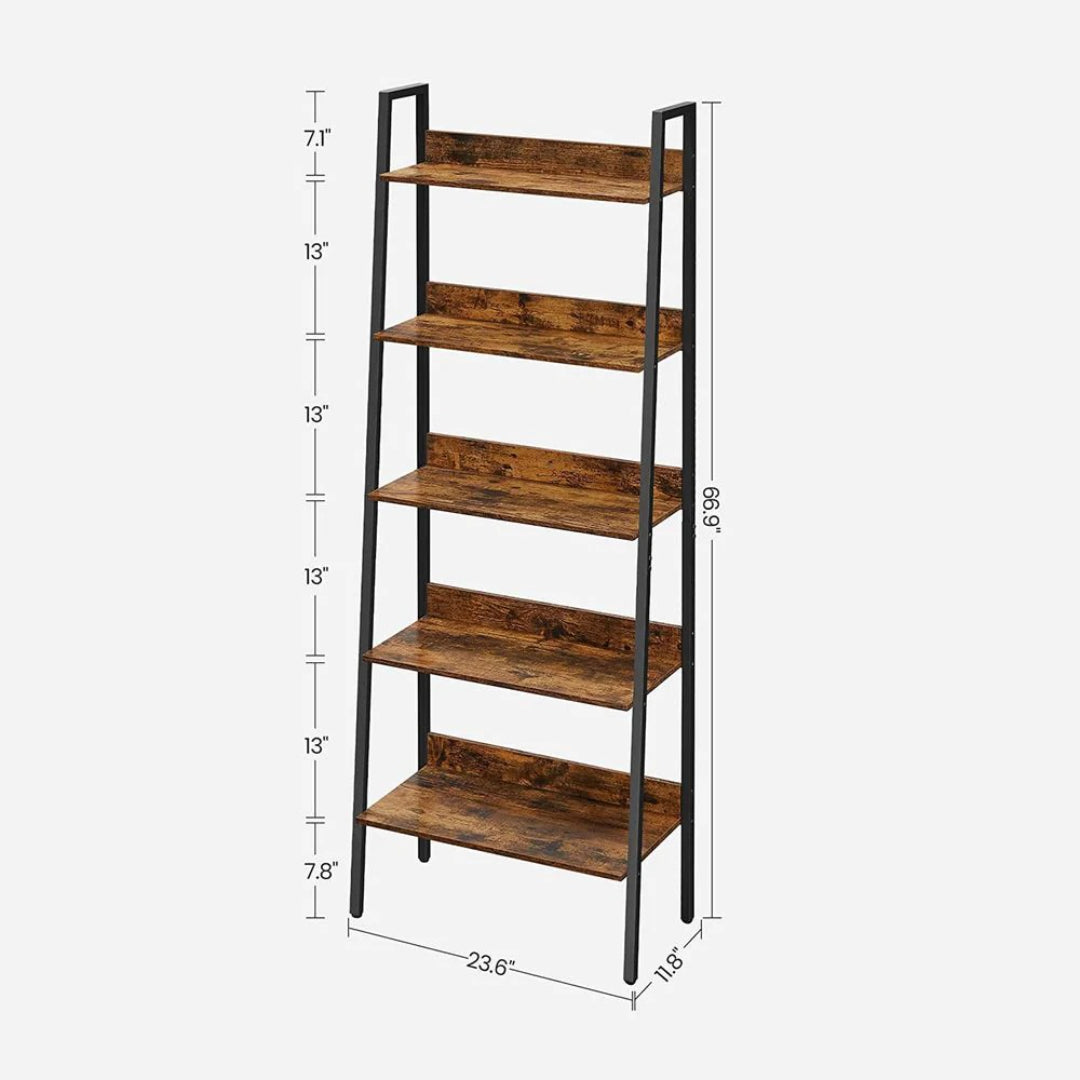 5 Tier Narrow Bookcase – product view 11 | Ridgefield Furniture
