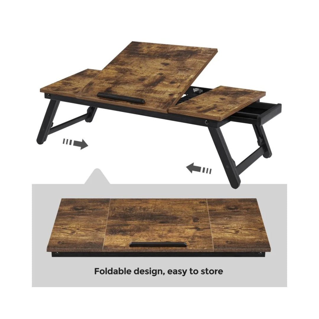 Adjustable Laptop Table With Tilt Top & Foldable Legs Bed Tray – product view 8 | Ridgefield Furniture