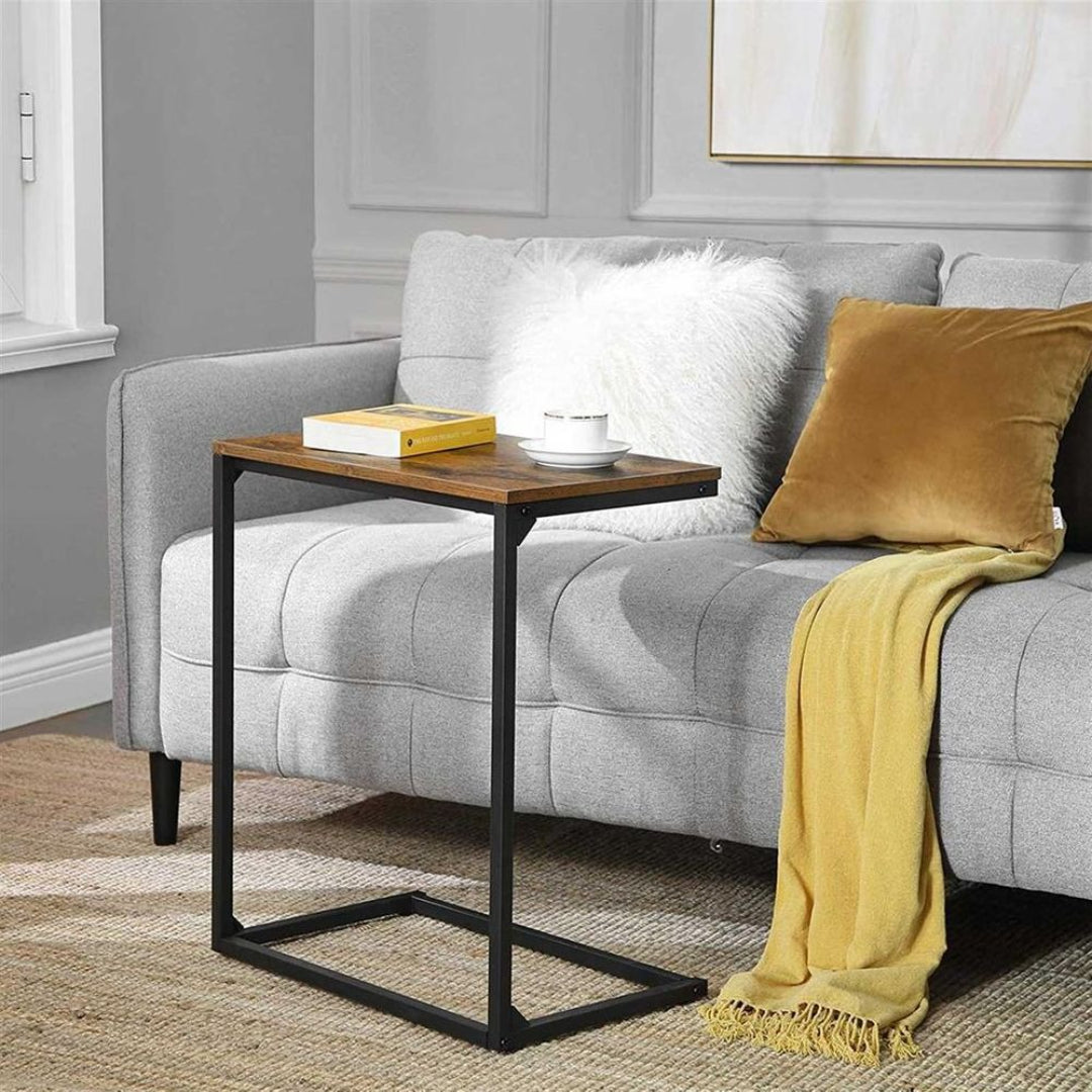 C-Shaped End Table for Couch or Sofa – product view 2 | Ridgefield Furniture