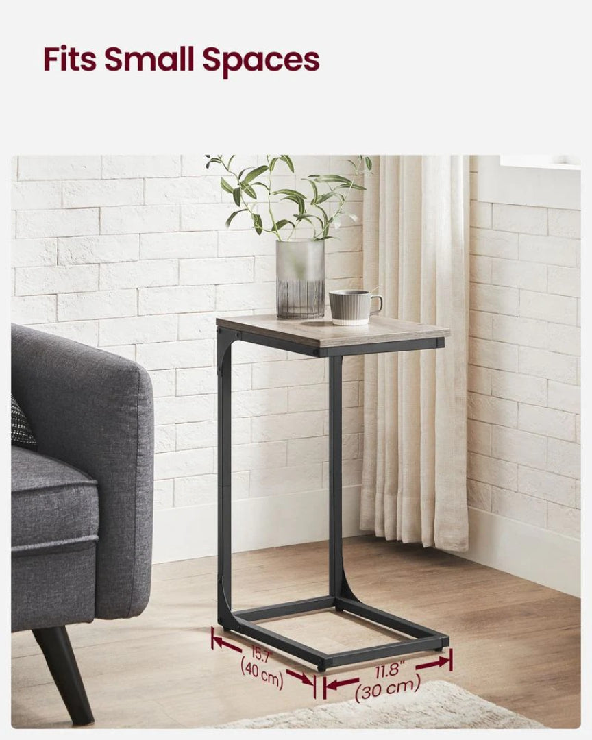 C-Shaped End Table For Sofa With Steel Frame – product view 12 | Ridgefield Furniture