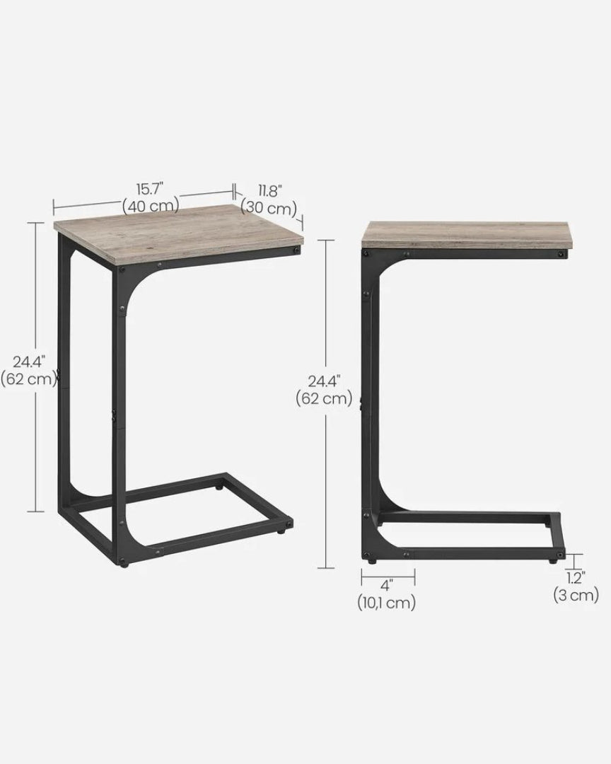 C-Shaped End Table For Sofa With Steel Frame – product view 15 | Ridgefield Furniture