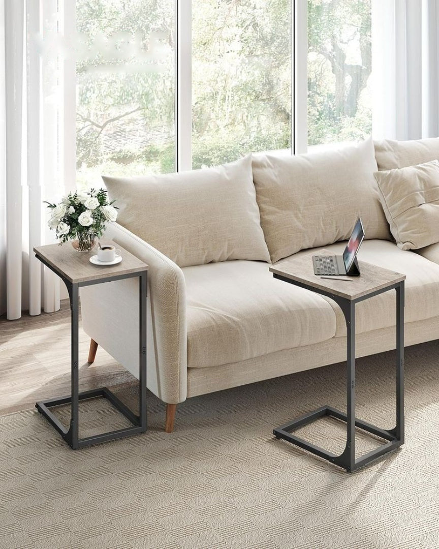 C-Shaped End Table For Sofa With Steel Frame – product view 17 | Ridgefield Furniture