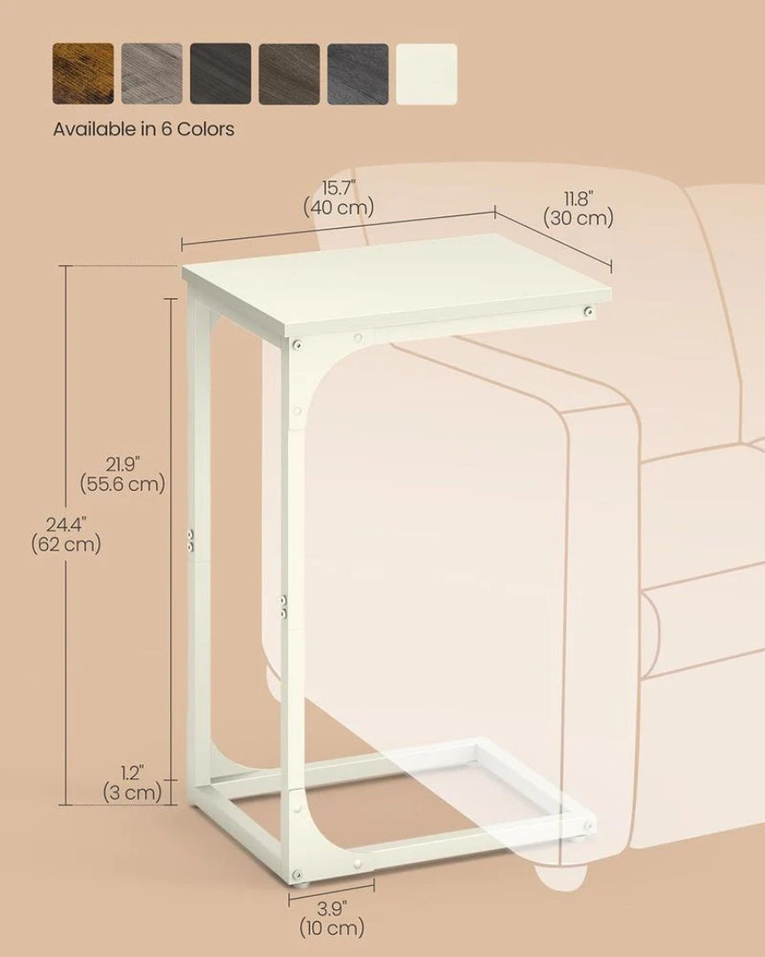 C-Shaped End Table For Sofa With Steel Frame – product view 40 | Ridgefield Furniture