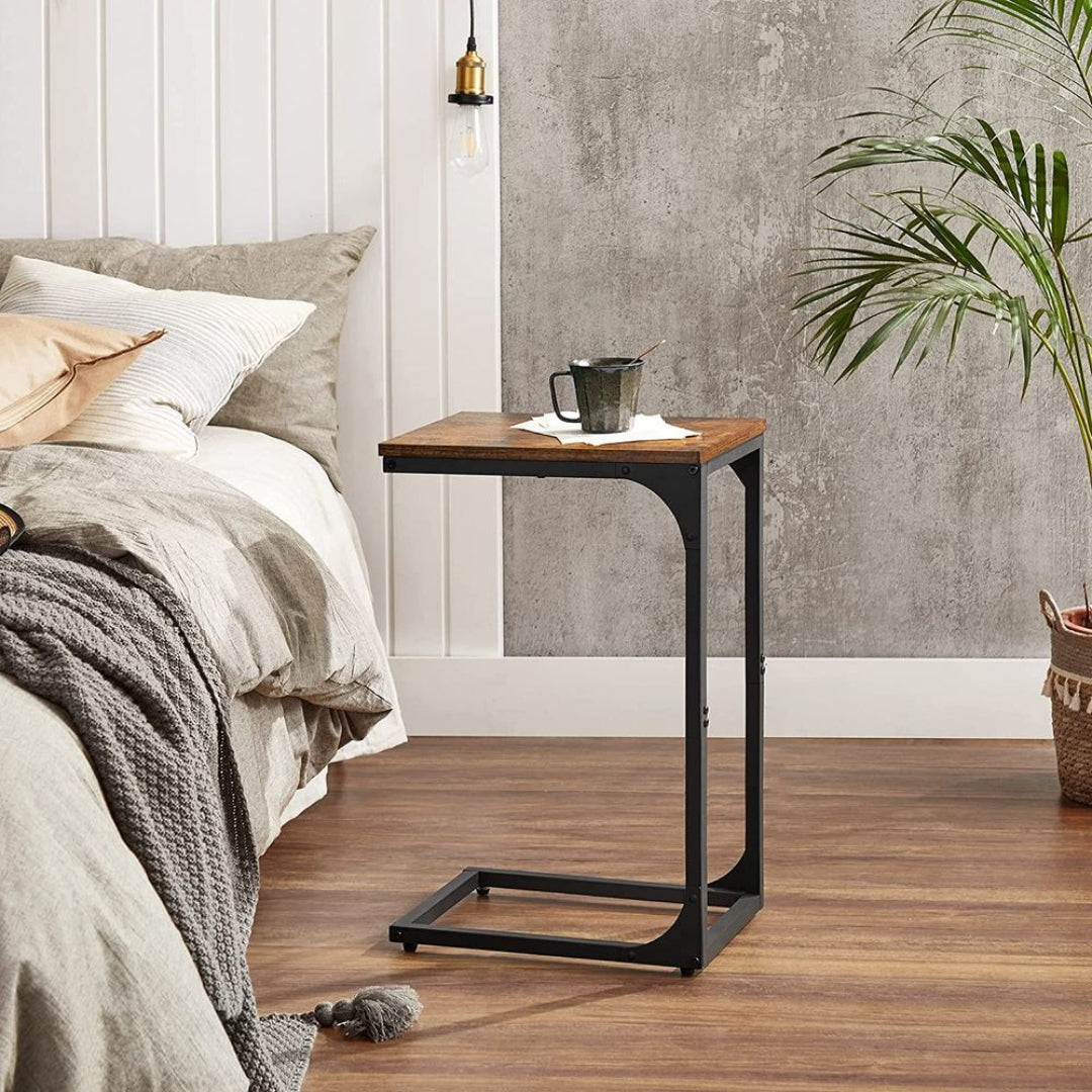 C-Shaped End Table For Sofa With Steel Frame – product view 41 | Ridgefield Furniture