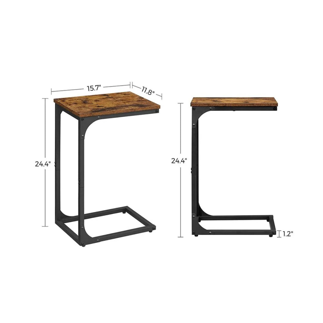 C-Shaped End Table For Sofa With Steel Frame – product view 46 | Ridgefield Furniture