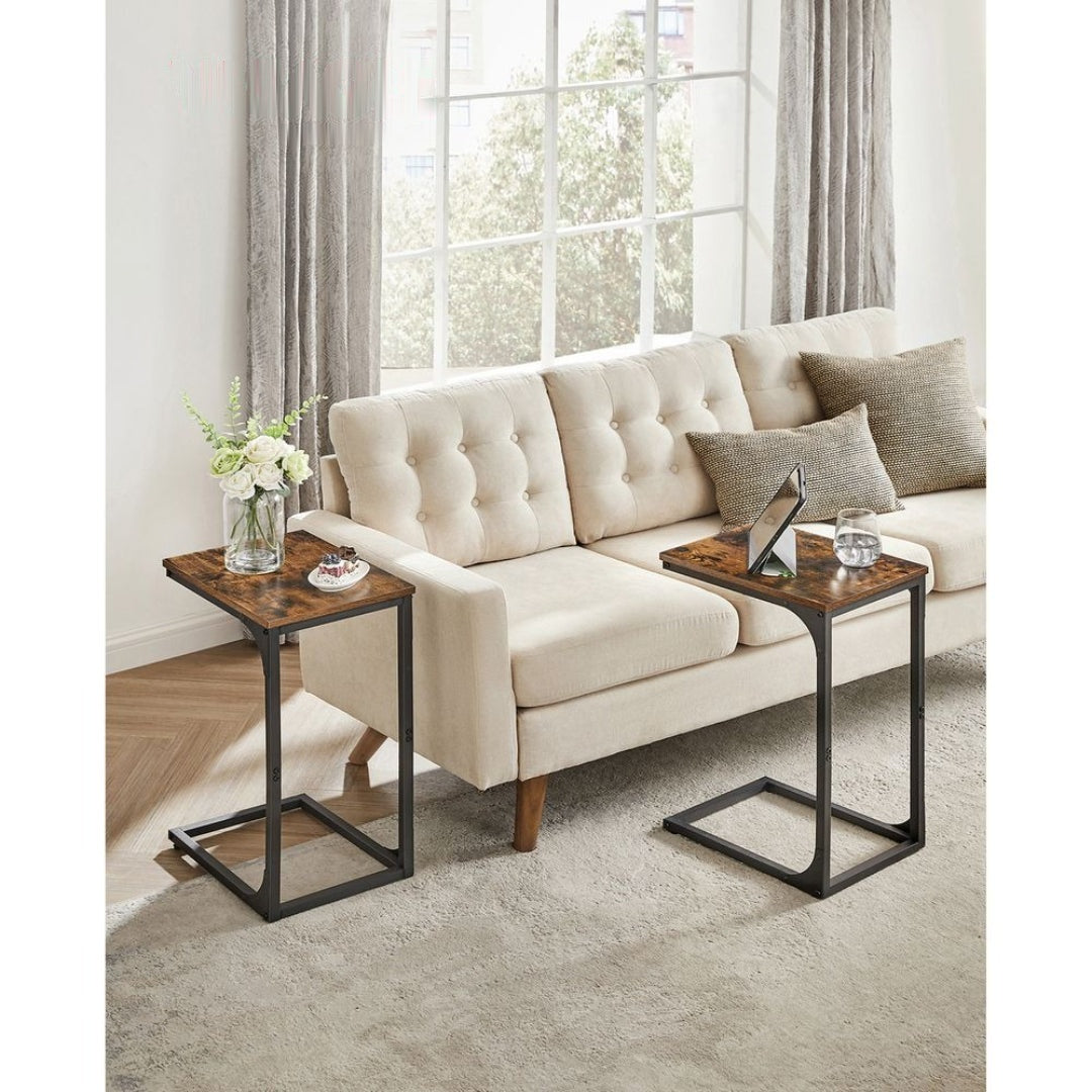 C-Shaped End Table For Sofa With Steel Frame – product view 47 | Ridgefield Furniture