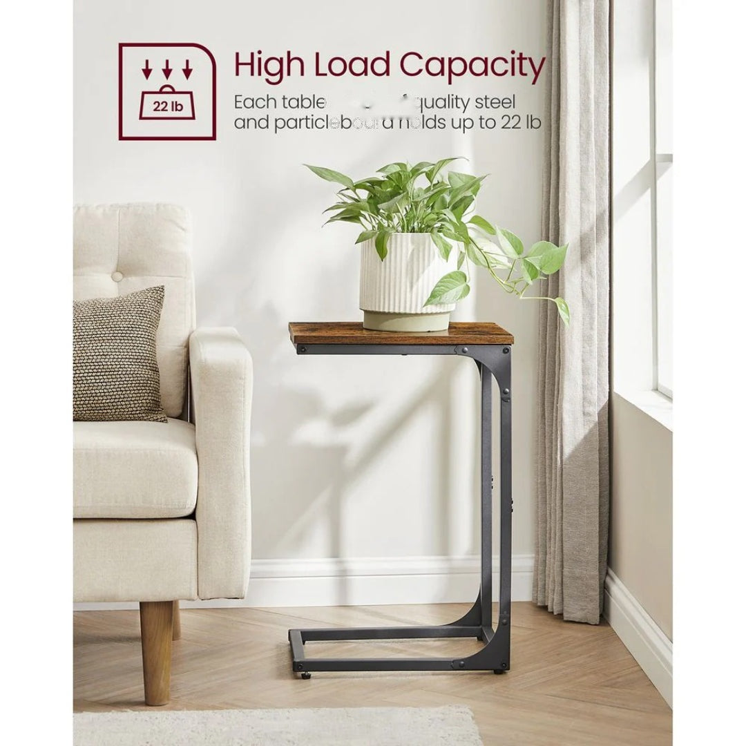 C-Shaped End Table For Sofa With Steel Frame – product view 48 | Ridgefield Furniture