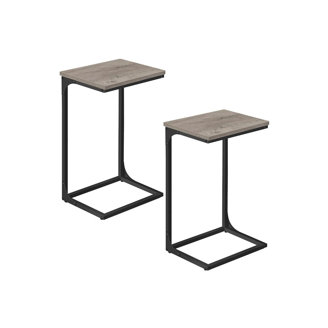 C-Shaped End Table With Metal Frame Sofa Side Table – product view 8 | Ridgefield Furniture