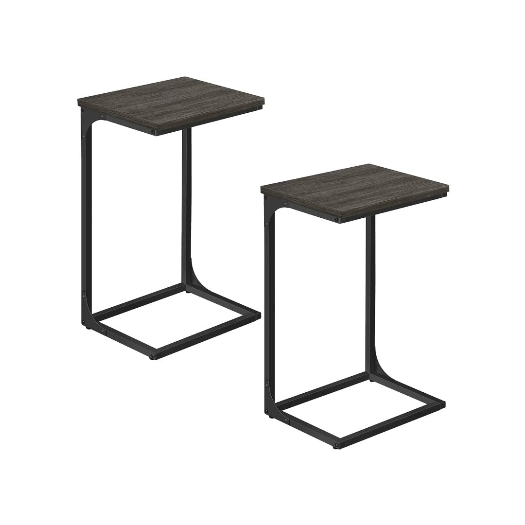 C-Shaped End Table With Metal Frame Sofa Side Table – product view 9 | Ridgefield Furniture