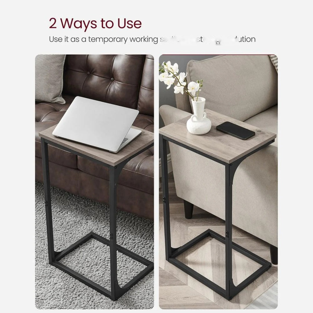 C-Shaped End Table With Metal Frame Sofa Side Table – product view 23 | Ridgefield Furniture