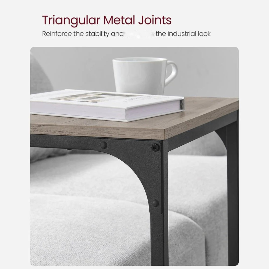 C-Shaped End Table With Metal Frame Sofa Side Table – product view 26 | Ridgefield Furniture