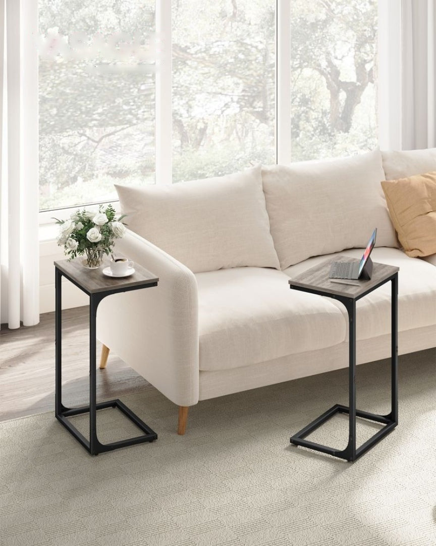 C-Shaped End Table With Metal Frame Sofa Side Table – product view 28 | Ridgefield Furniture