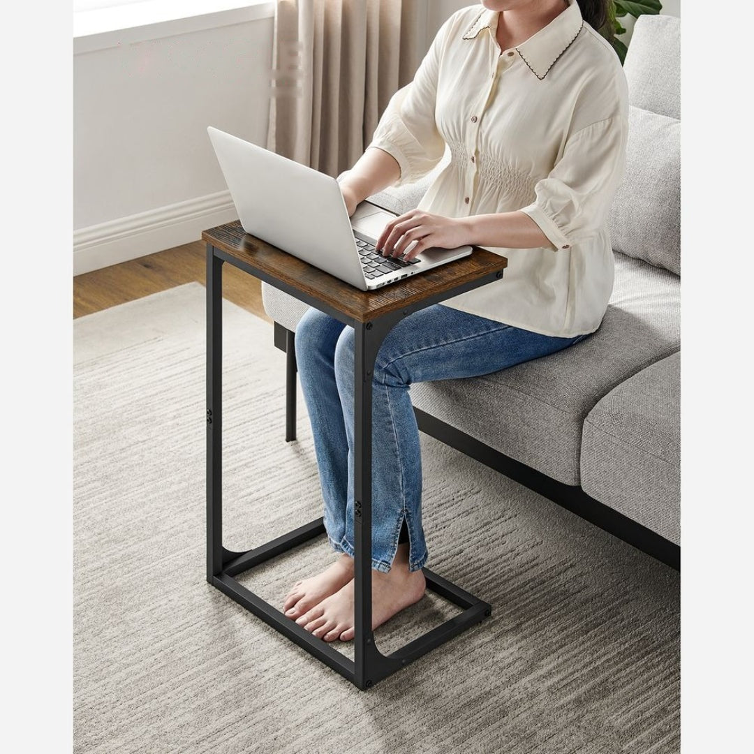 C-Shaped End Table With Metal Frame Sofa Side Table – product view 29 | Ridgefield Furniture