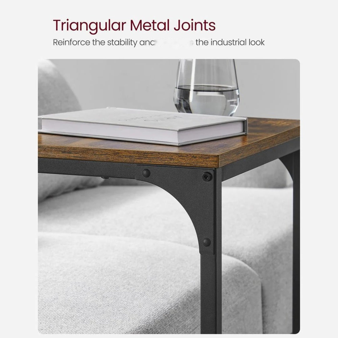 C-Shaped End Table With Metal Frame Sofa Side Table – product view 34 | Ridgefield Furniture