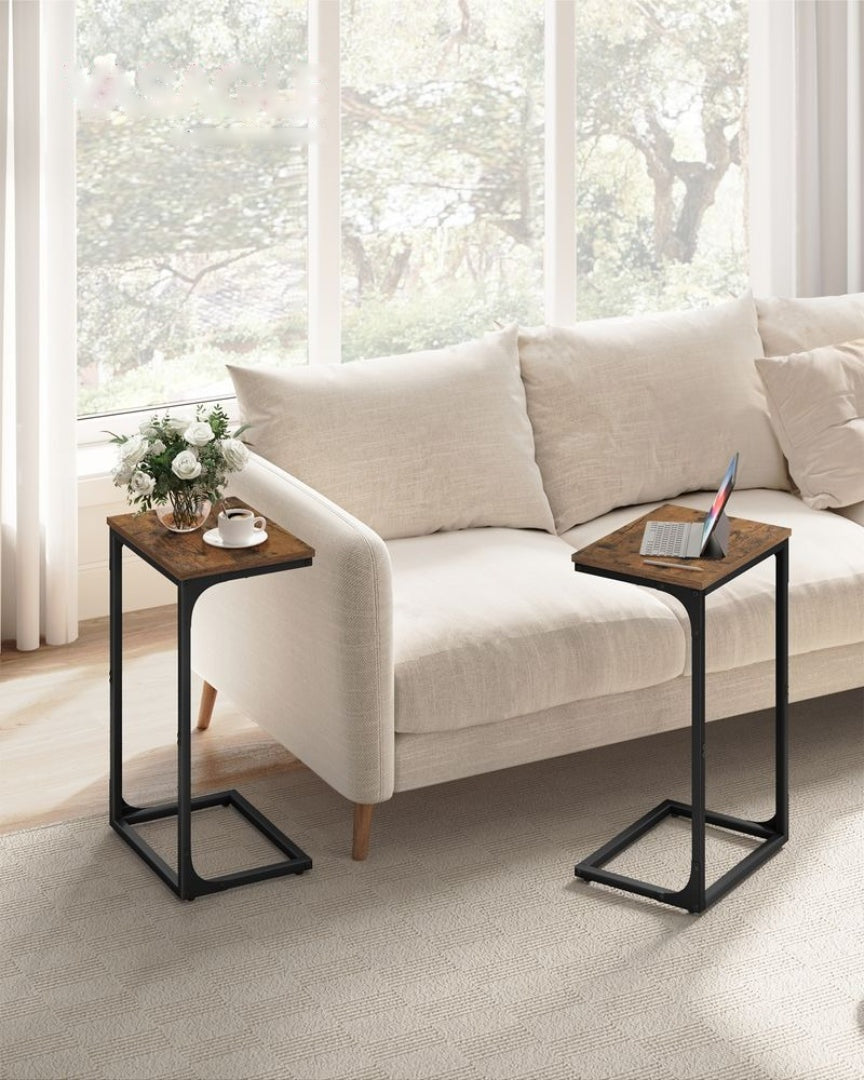C-Shaped End Table With Metal Frame Sofa Side Table – product view 36 | Ridgefield Furniture