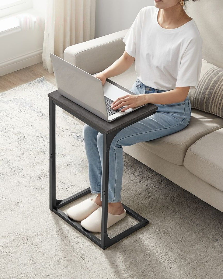 C-Shaped End Table With Metal Frame Sofa Side Table – product view 43 | Ridgefield Furniture