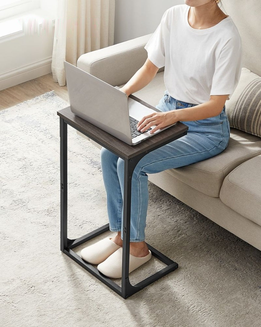 C-Shaped End Table With Metal Frame Sofa Side Table – product view 48 | Ridgefield Furniture