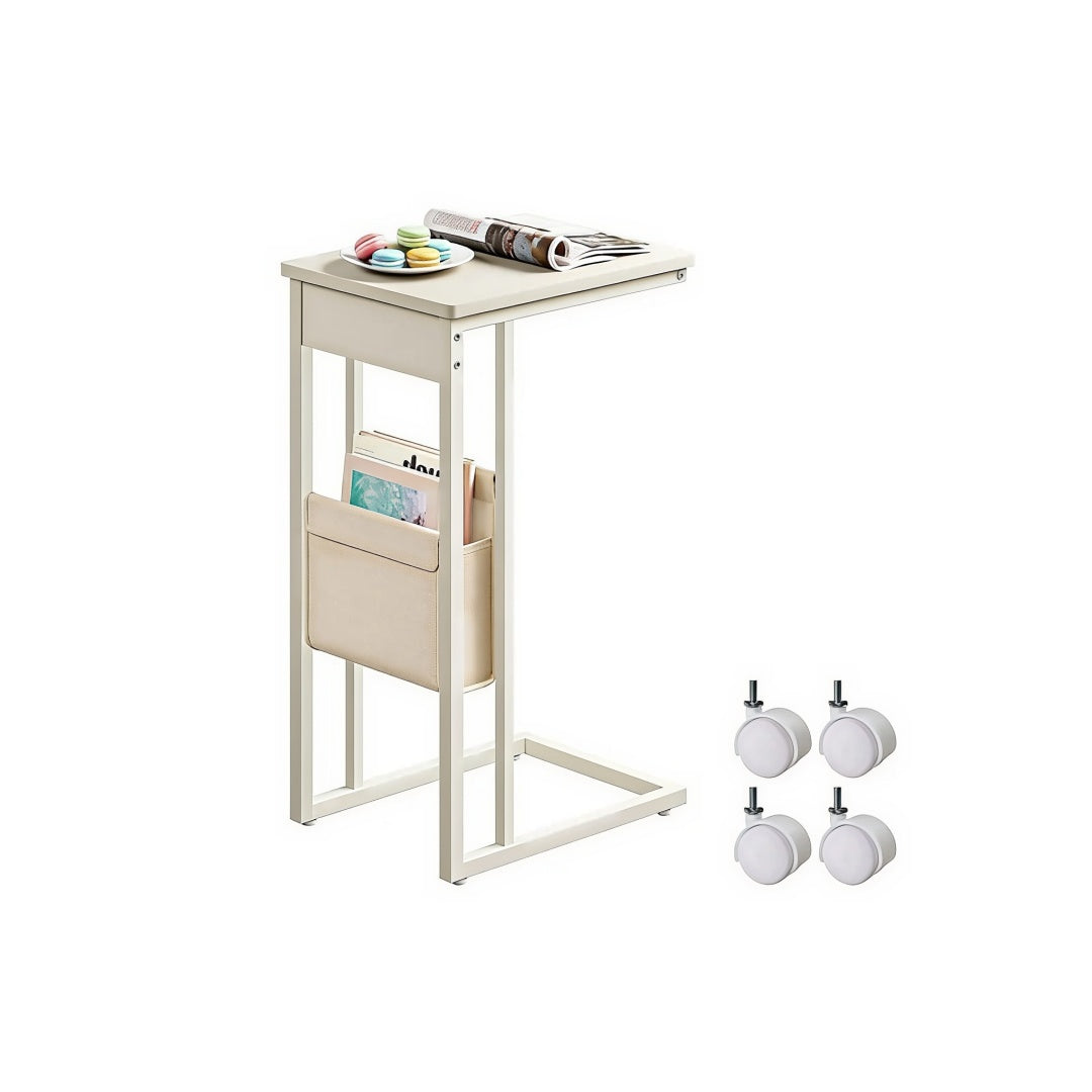 C-Shaped Side Table with Charging Station for Sofa or Bed – product view 5 | Ridgefield Furniture