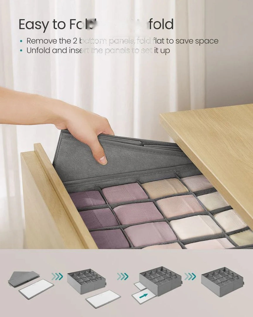 Closet Drawer Organizers Set Of 4 Or 6 For Underwear – product view 10 | Ridgefield Furniture