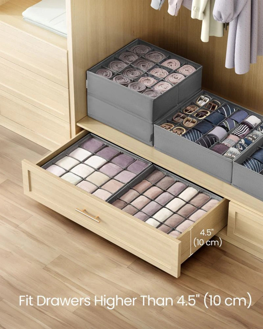 Closet Drawer Organizers Set Of 4 Or 6 For Underwear – product view 11 | Ridgefield Furniture