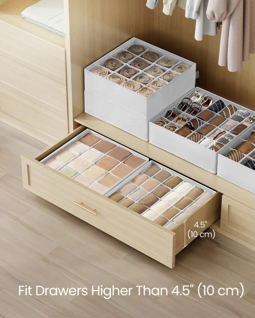 Closet Drawer Organizers Set Of 4 Or 6 For Underwear – product view 14 | Ridgefield Furniture