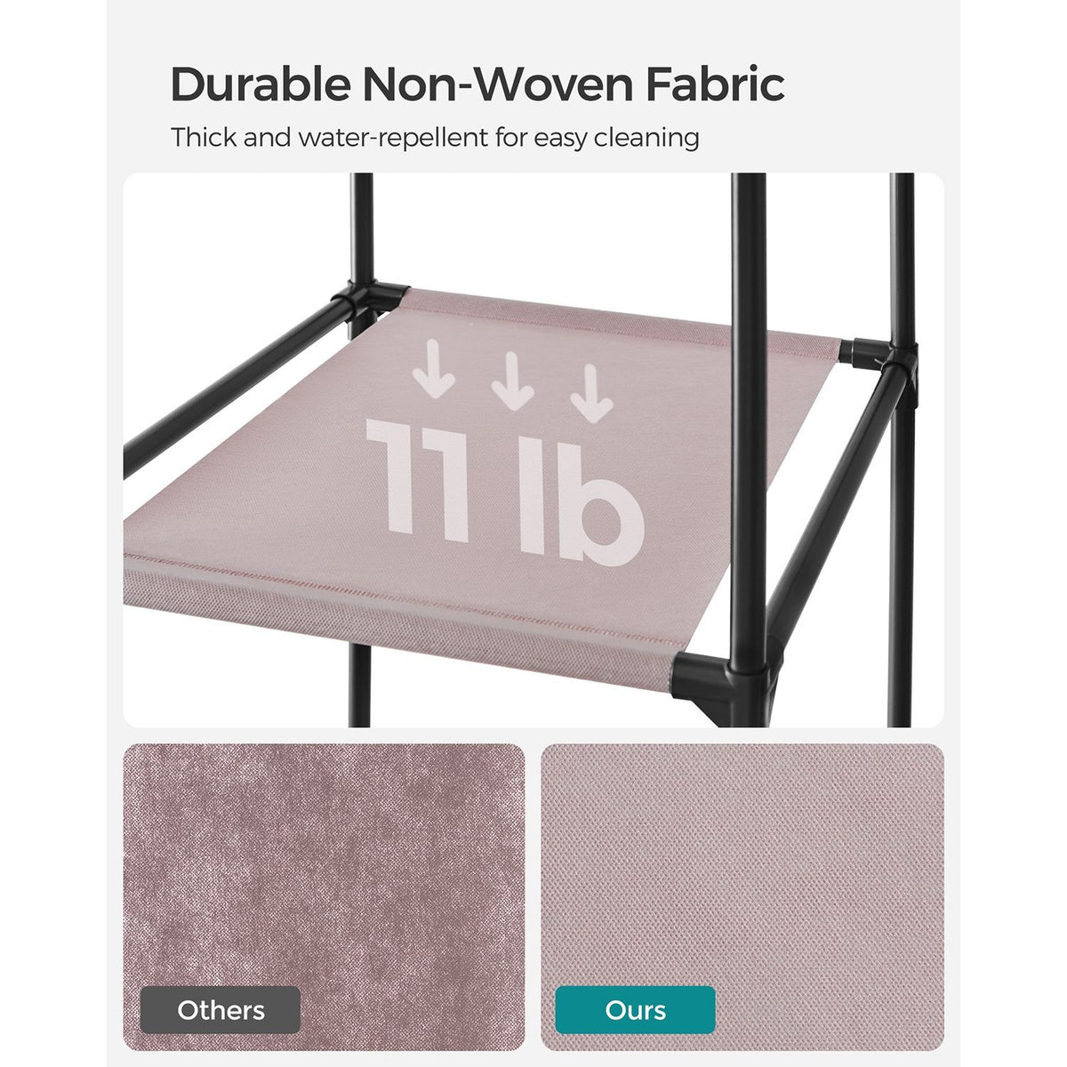 Closet Wardrobe With Non Woven Fabric Cover And Hanging Rails - product photo 38