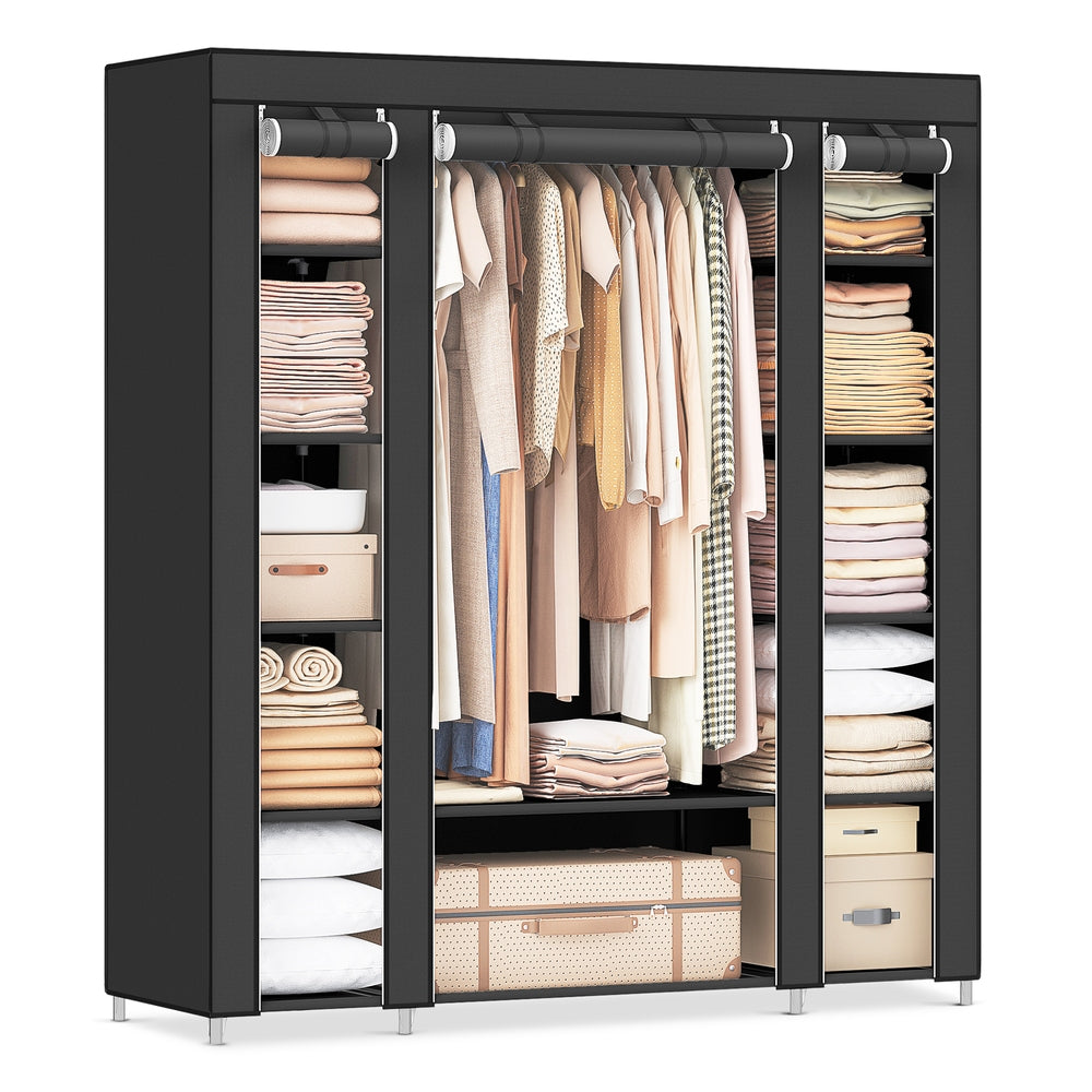 Closet Wardrobe With Non-Woven Fabric Cover - product photo 01
