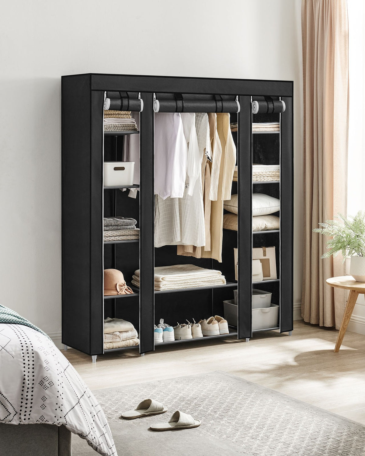 Closet Wardrobe With Non-Woven Fabric Cover - product photo 02