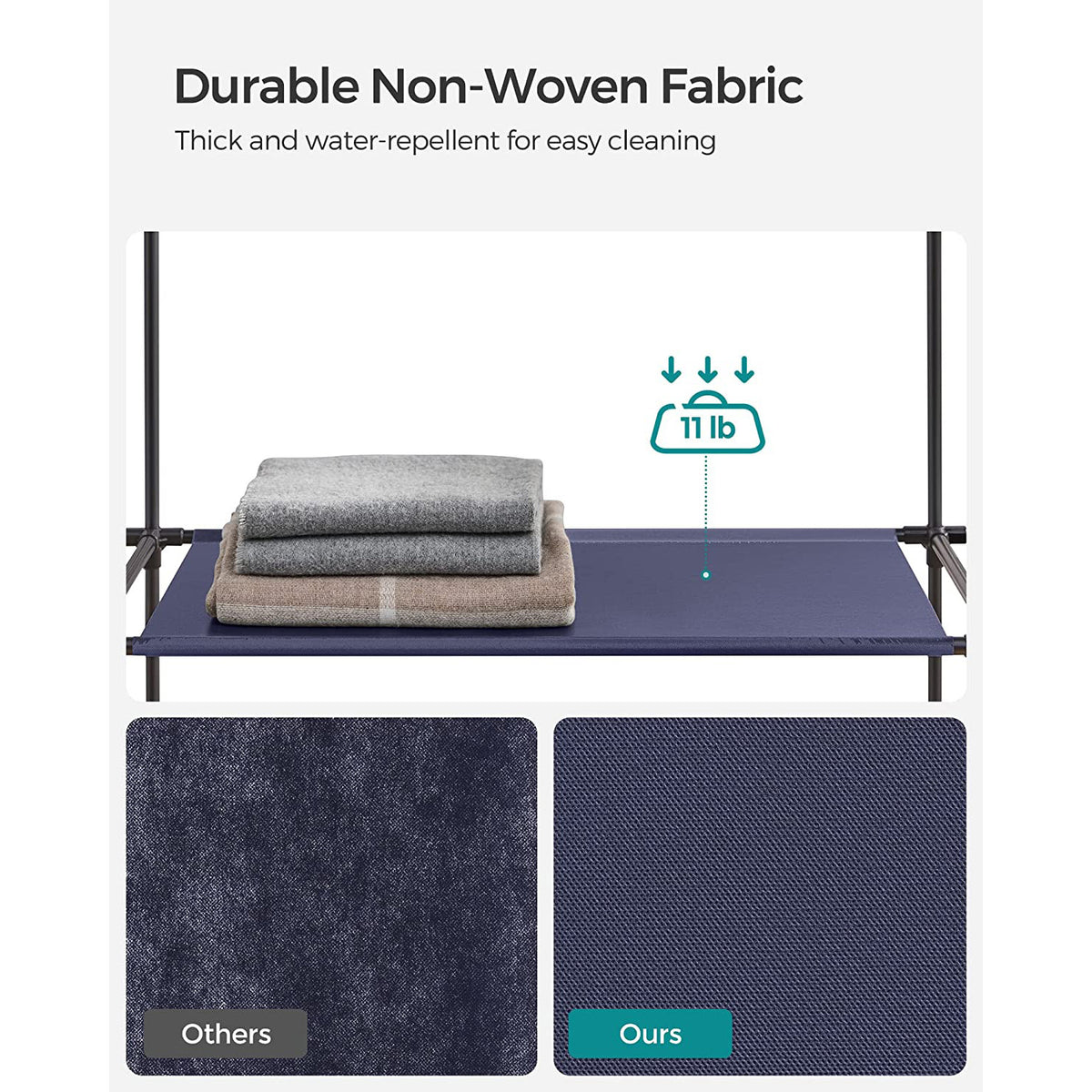 Closet Wardrobe With Non-Woven Fabric Cover - product photo 10