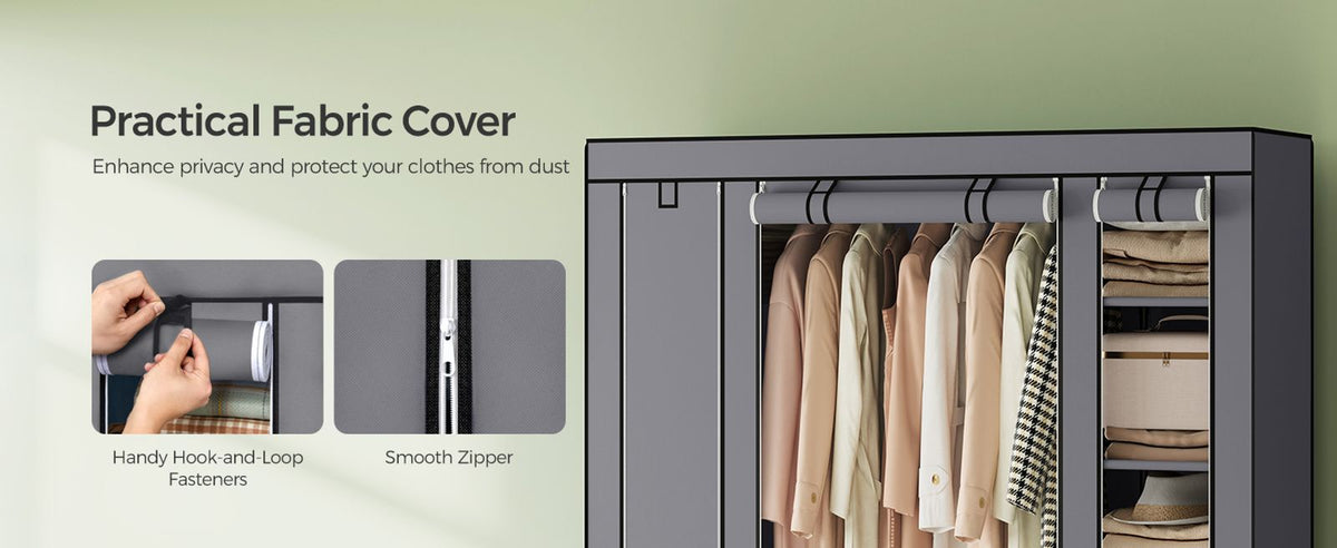 Closet Wardrobe With Non-Woven Fabric Cover - product photo 19