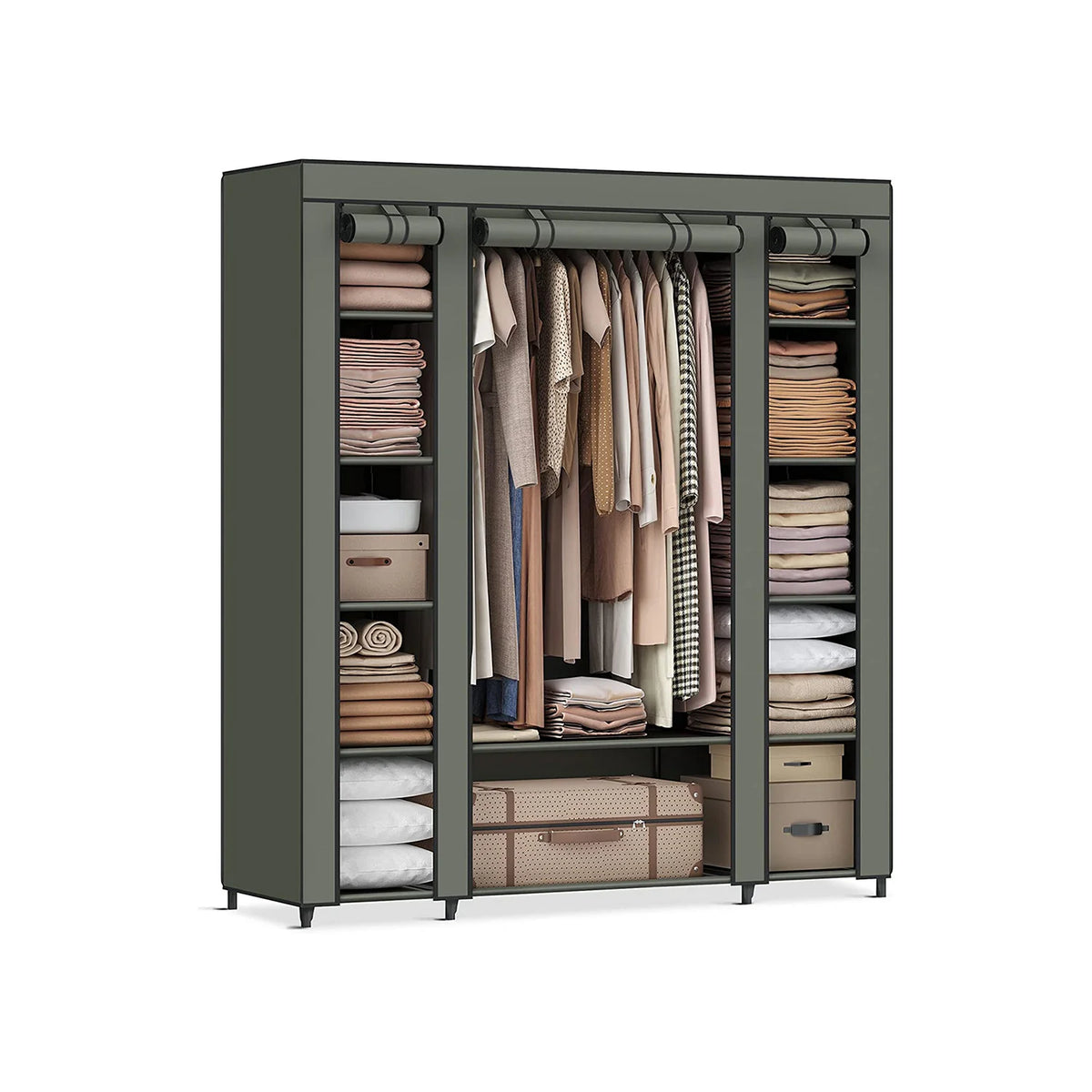 Closet Wardrobe With Non-Woven Fabric Cover - ULSF003C02