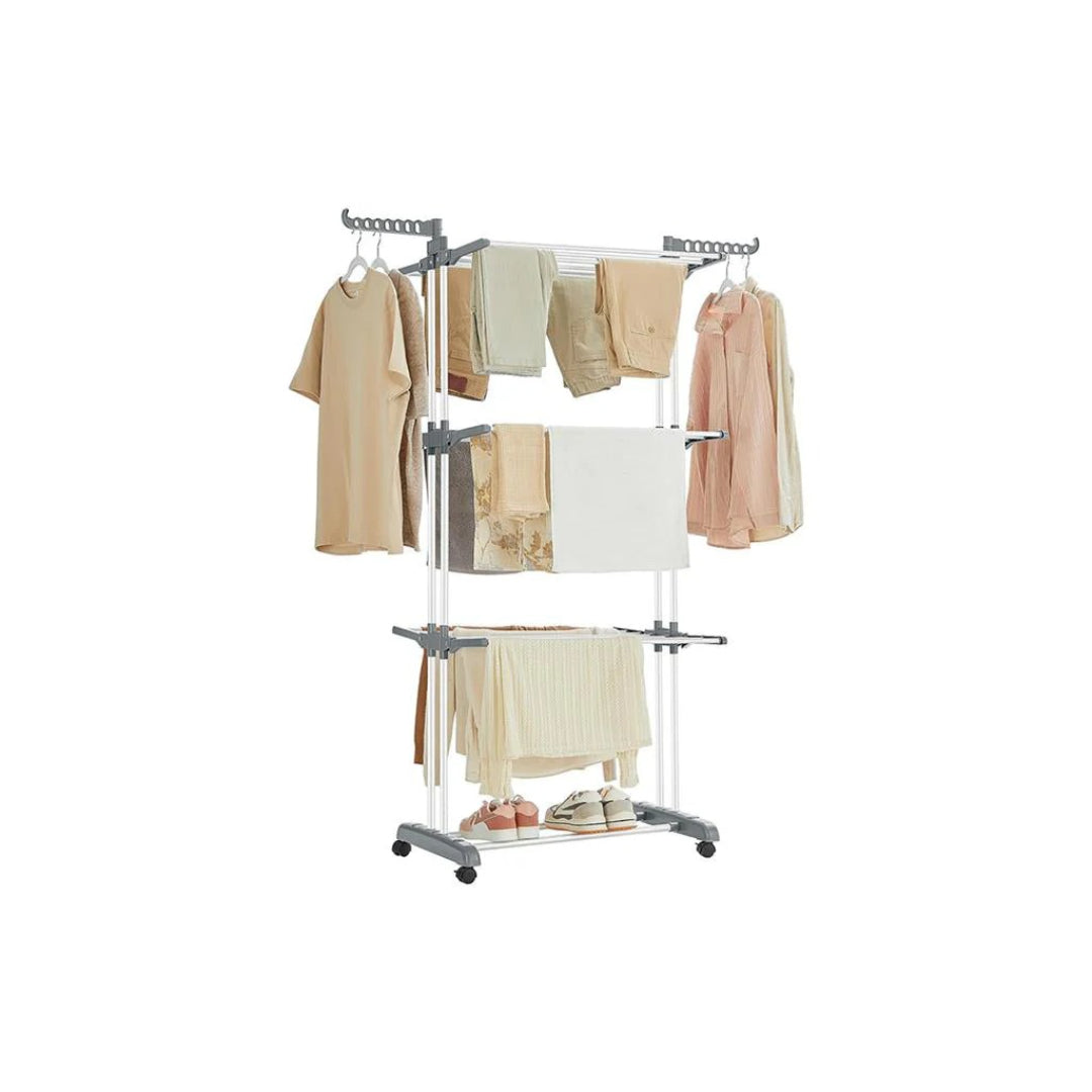 Clothes Drying Rack 4-Tier Foldable Laundry Stand 67.7in High – product view 2 | Ridgefield Furniture