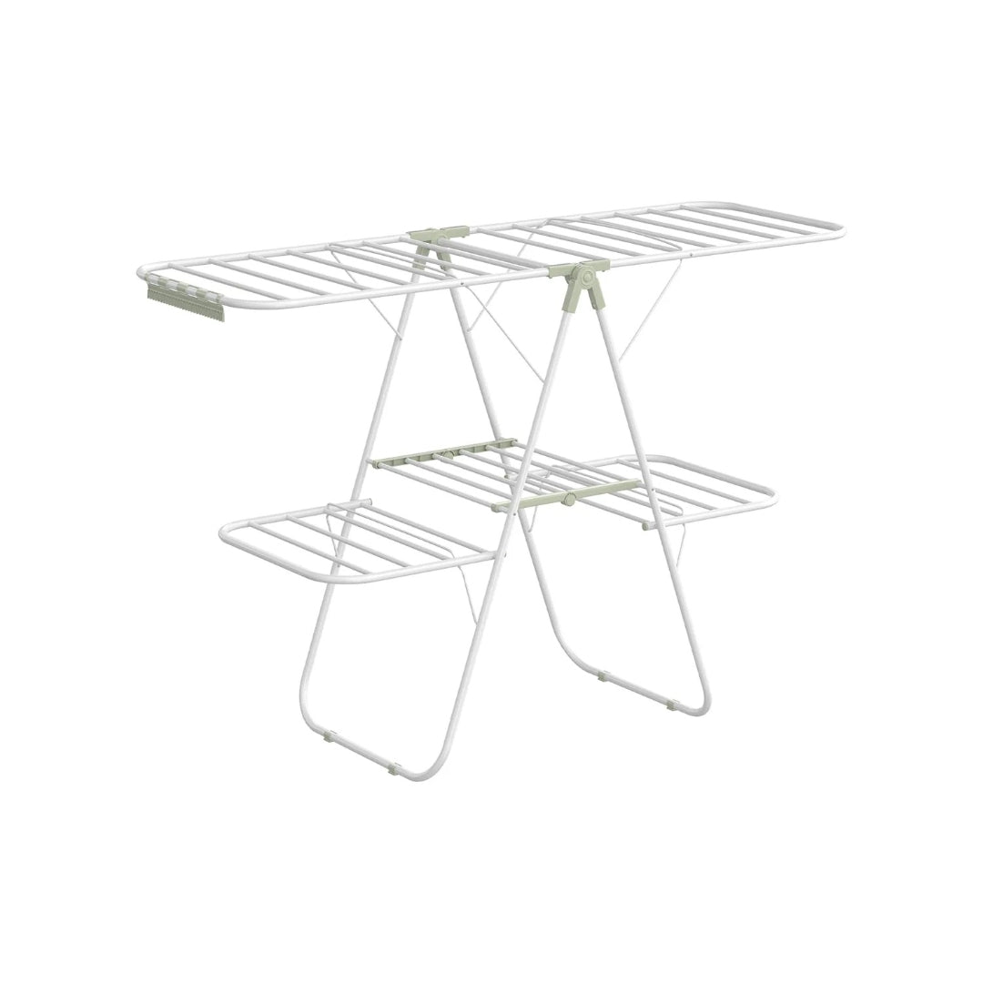 Clothes Drying Rack Foldable 2-Level With Adjustable Wings 67.3in – product view 4 | Ridgefield Furniture