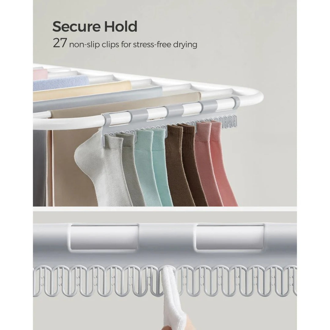 Clothes Drying Rack Foldable 2-Level With Adjustable Wings 67.3in – product view 9 | Ridgefield Furniture