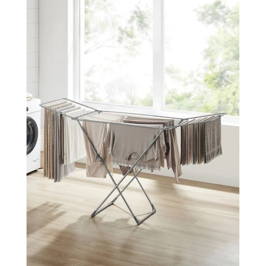 Clothes Drying Rack Foldable Gullwing Airer 71.7in Wide – product view 10 | Ridgefield Furniture
