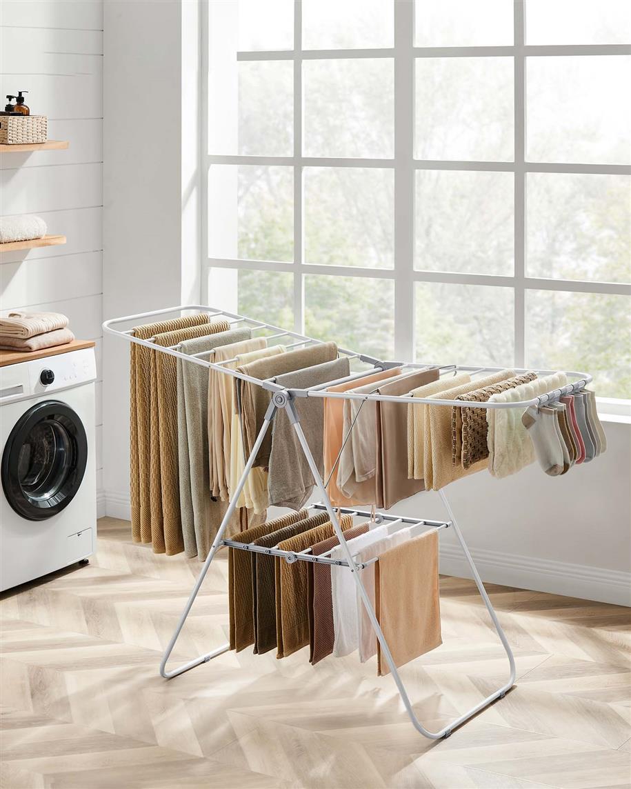 Clothes Drying Rack With Sock Clips - product photo 03
