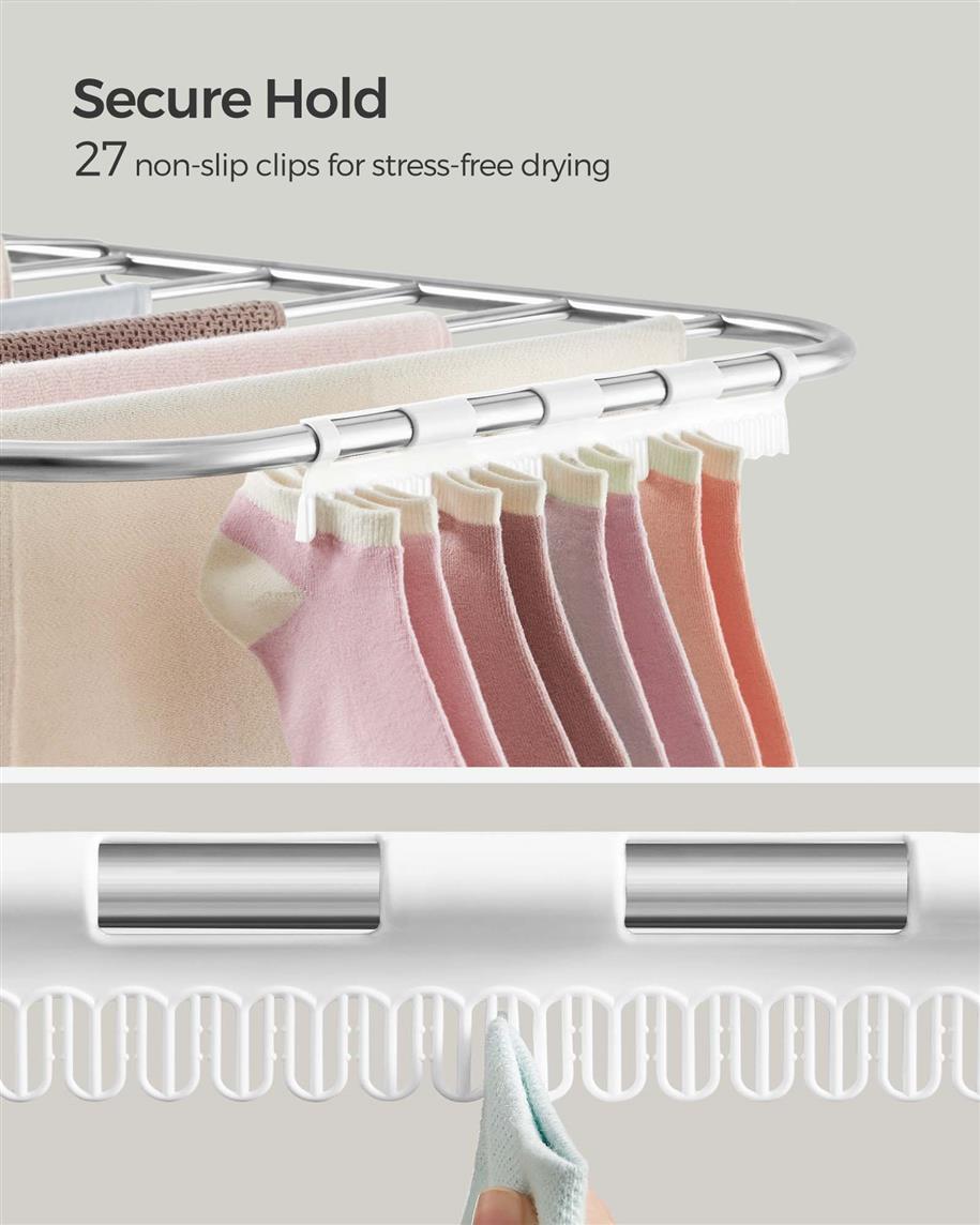 Clothes Drying Rack With Sock Clips - product photo 14