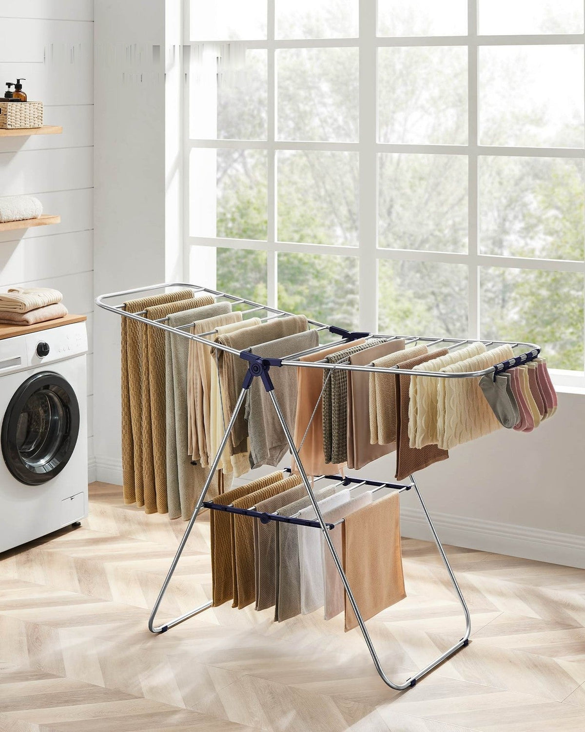 Clothes Drying Rack With Sock Clips - product photo 18