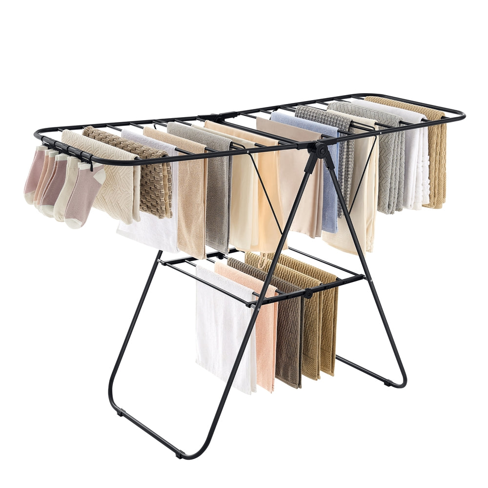 Clothes Drying Rack With Sock Clips - product photo 32