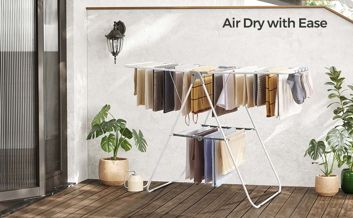 Clothes Drying Rack With Sock Clips - product photo 60