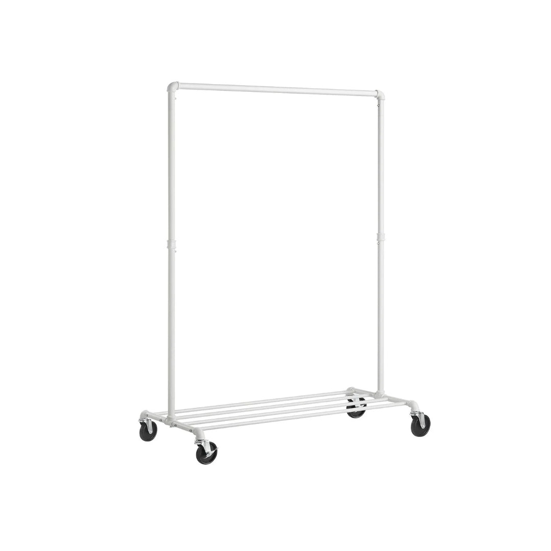 Clothes Rack Heavy Duty Rolling Garment Rack With Shelf 39.4in – product view 2 | Ridgefield Furniture