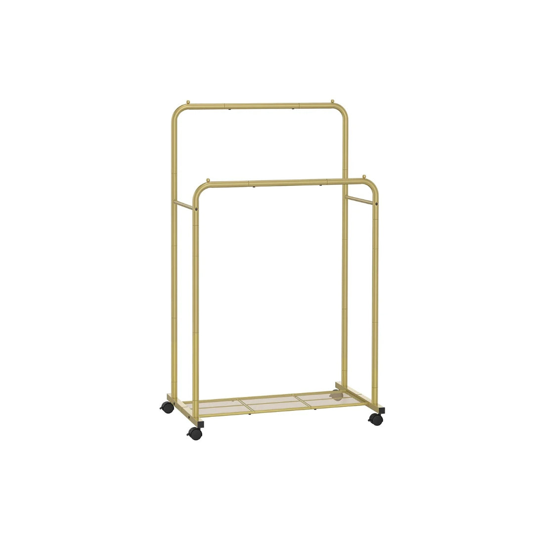 Clothes Rack With Wheels Metal Garment Rack 35.8in Wide – product view 5 | Ridgefield Furniture