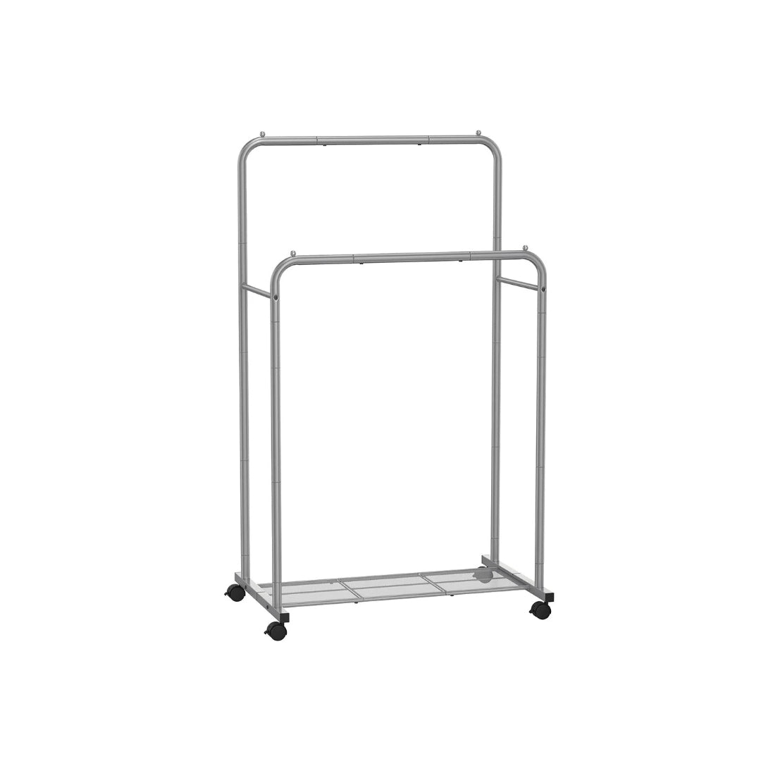 Clothes Rack With Wheels Metal Garment Rack 35.8in Wide – product view 6 | Ridgefield Furniture