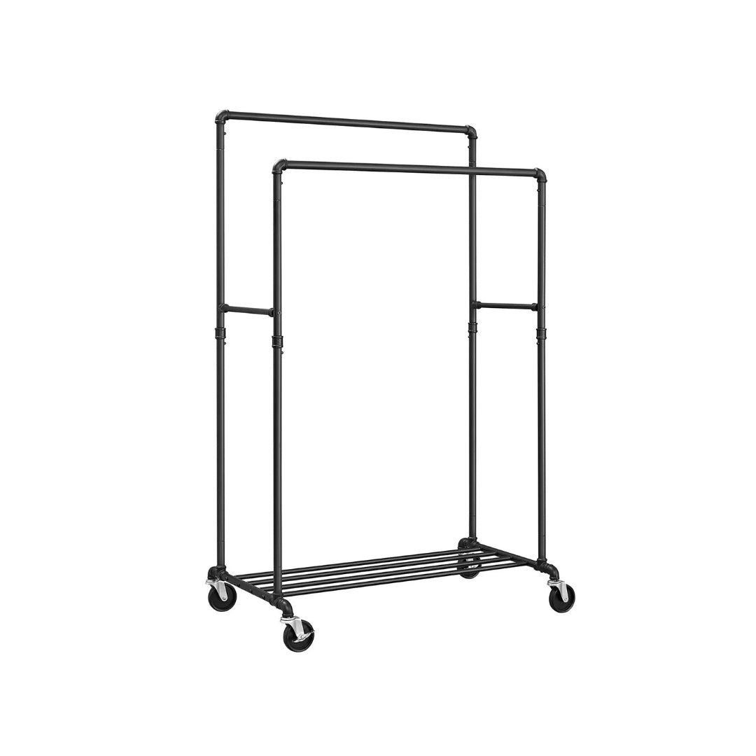 Clothing Rack With Shelf Heavy Duty Rolling Garment Rack 39.4in – product view 2 | Ridgefield Furniture