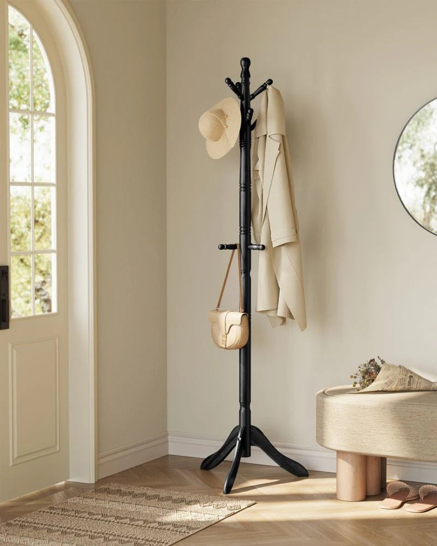 Solid Wood Coat Rack With 10 Hooks – product view 5 | Ridgefield Furniture