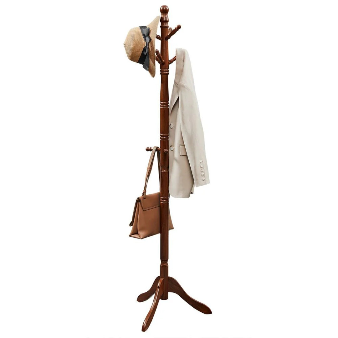 Solid Wood Coat Rack With 10 Hooks – product view 15 | Ridgefield Furniture