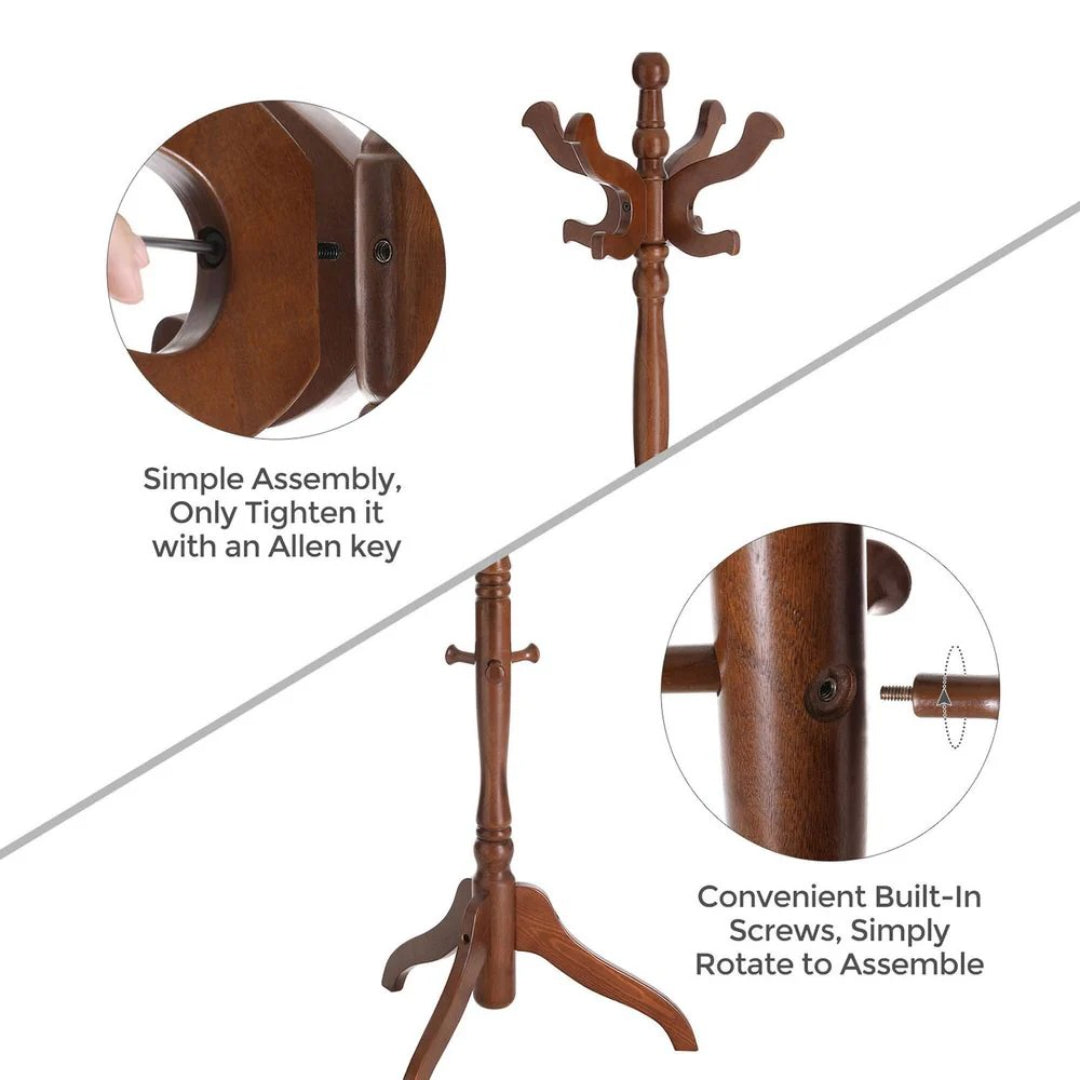 Freestanding Coat Rack With 11 Hooks – product view 7 | Ridgefield Furniture