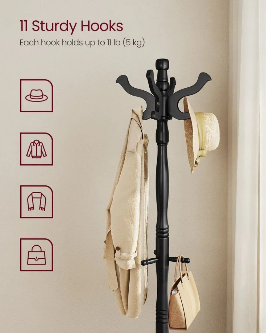 Freestanding Coat Rack With 11 Hooks – product view 14 | Ridgefield Furniture